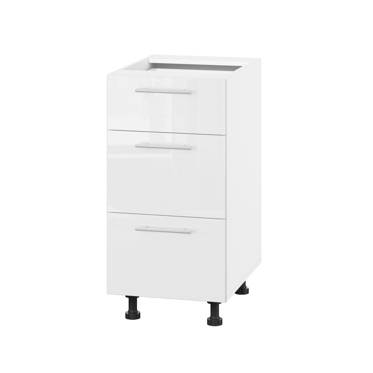 Корпус Стандарт білий, фасад Стандарт білий глянець 131Q. 40х72х52